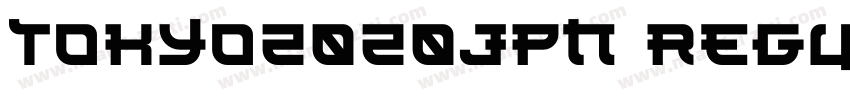 TOKYO2020JPN REGULAR字体转换